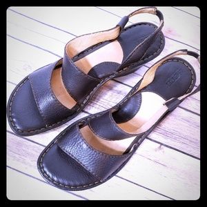 Born Brown Wedge Sandals